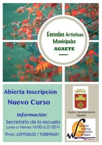 Agaete: Abierta Inscripción nuevo curso de las Escuelas Artísticas Municipales Lucy Cabrera