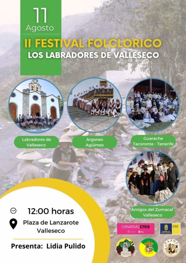 Valleseco: El pago de Lanzarote acoge el II Festival Folklórico Los Labradores