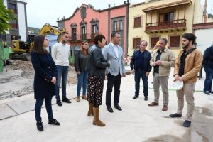 El Ayuntamiento de Guía remodela la Plaza Luján Pérez, del casco histórico, con cerca de 1 millón de euros financiados por el Cabildo