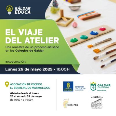 Gáldar Educa organiza &#039;El Viaje del Atelier&#039;, una travesía artística que desembarca en Marmolejos