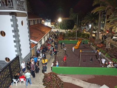 G&aacute;ldar: Barrial celebr&oacute; los finaos arropado por cientos de personas