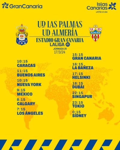 Radio Faro del Noroeste retransmite este domingo, 17-03-24, a las 15.15 horas: UD Las Palmas - UD Almer&iacute;a