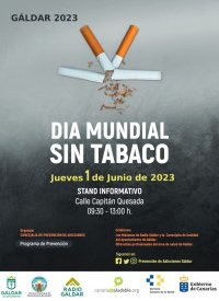 G&aacute;ldar conmemora el D&iacute;a Mundial sin Tabaco con un stand informativo en la calle Capit&aacute;n Quesada