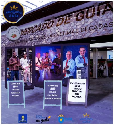 &lsquo;Buena Vibra&rsquo; y &lsquo;Kilombo Improvisado&rsquo; pondr&aacute;n la nota musical del fin de semana en el Mercado de Gu&iacute;a