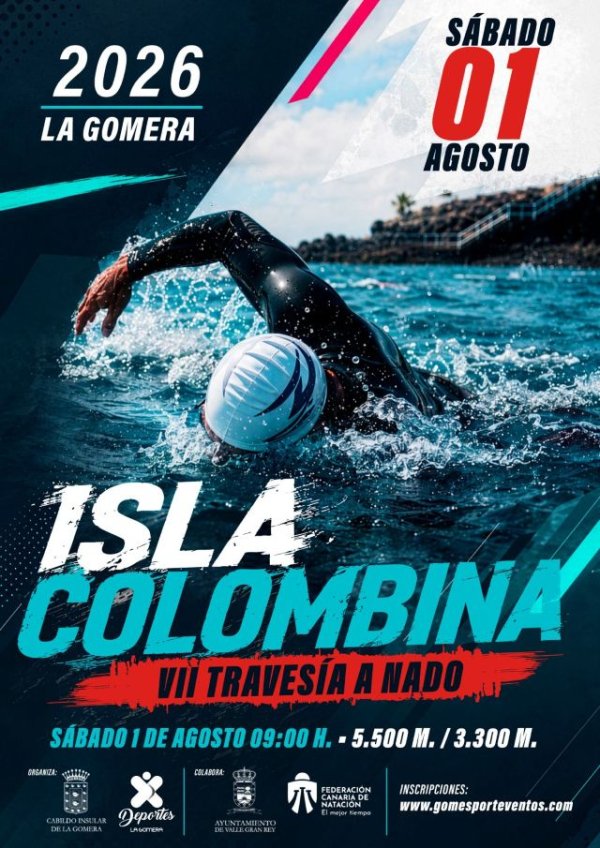 La Gomera: Abierto el plazo de inscripci&oacute;n para participar en la VII Traves&iacute;a a Nado &lsquo;Isla Colombina&rsquo;