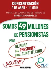 La campaña ‘Somos 49 millones para blindar las pensiones’ vuelve a salir a la calle en 75 poblaciones
