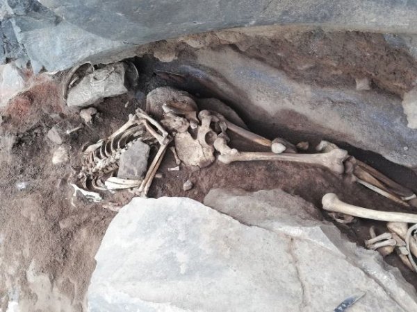Patrimonio halla restos humanos maniatados en un yacimiento arqueológico en Gáldar