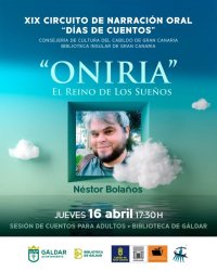 N&eacute;stor Bola&ntilde;os presenta &lsquo;Oniria: el reino de los sue&ntilde;os&rsquo; en la Biblioteca de G&aacute;ldar dentro del XIX Circuito &lsquo;D&iacute;as de Cuentos&rsquo;