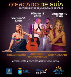 Roc&iacute;o Ruano, Kilombo Improvisado y Tarym &Aacute;lamo traen la mejor m&uacute;sica este fin de semana al Mercado de Gu&iacute;a
