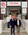 El vicepresidente Hidalgo y la consejera Mena conocen de cerca la labor de C&aacute;ritas con las familias vulnerables