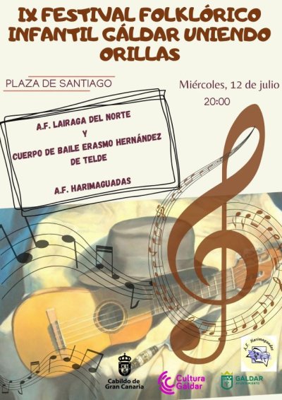 La Plaza de Santiago acoge una nueva edici&oacute;n del Festival Folkl&oacute;rico Infantil Galdar Uniendo Orillas