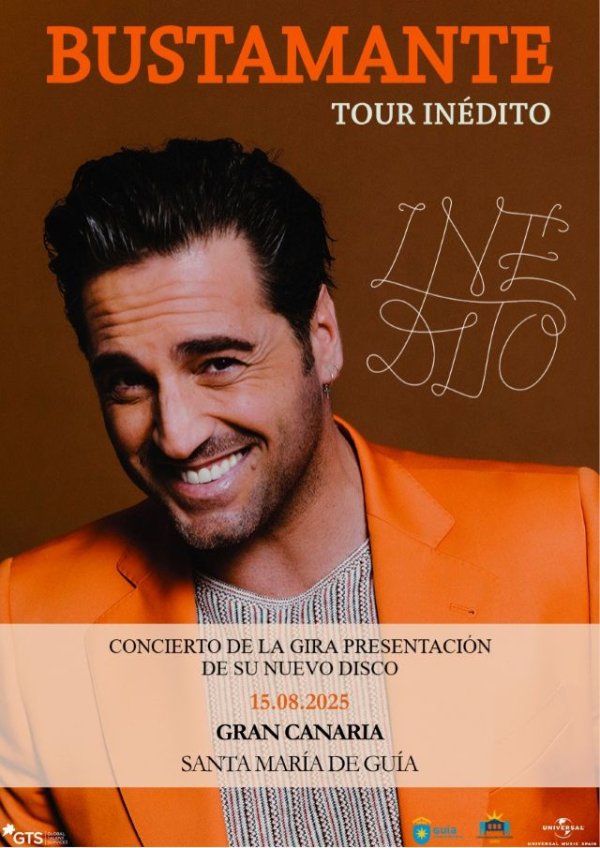 Bustamante actuar&aacute; en las Fiestas de La Virgen 2025 de Gu&iacute;a