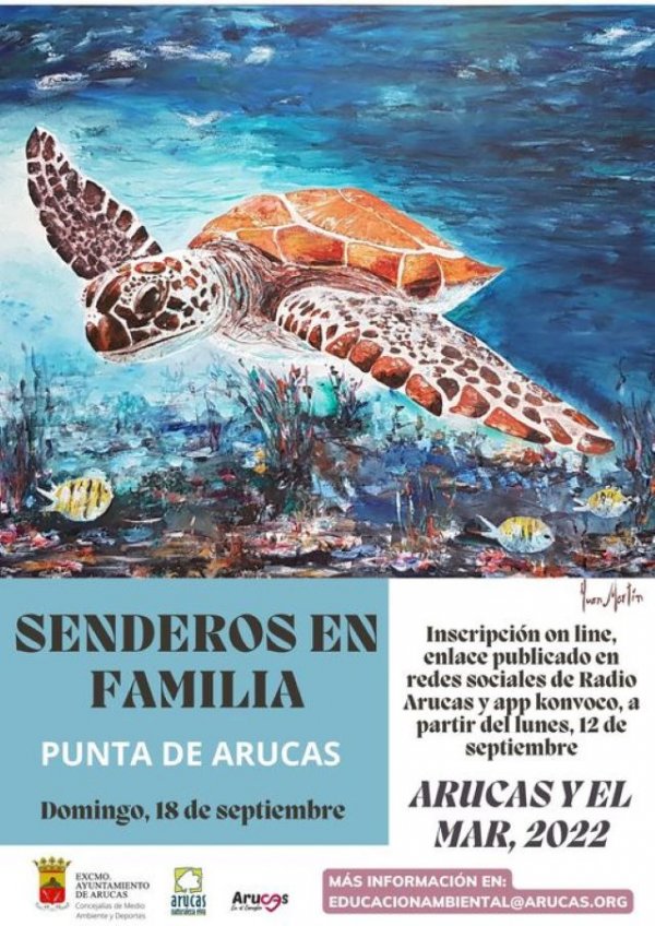 Arucas: Reanudación de &#039;Senderos en Familia&#039; que está incluido en la programación &#039;Arucas y el Mar, 2022&#039;