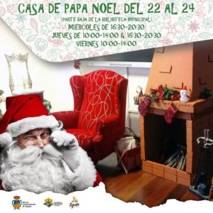 Tejeda: Abierta la Casa de Papa Noel hasta el 24 de Diciembre, en la parte baja de la Biblioteca Municipal