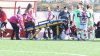 Una jugadora del Rayo es atendida por el m&eacute;dico del Athletic por faltar el propio