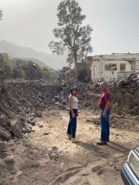 La consejera de Medio Ambiente del Cabildo y el alcalde de La Aldea visitan las zonas afectadas por &lsquo;Hermine&rsquo;