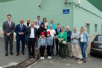 G&aacute;ldar inaugura la placa de la calle Pescadores Mac&iacute;as en Ca&ntilde;ada Honda