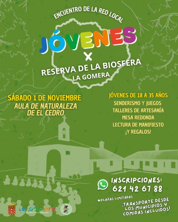 La Reserva de la Biosfera de La Gomera celebra el primer Encuentro de la Red Local de Jóvenes de la isla