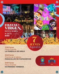 &lsquo;El Maravilloso Mundo de Drilo&rsquo; y &lsquo;Mi Primera Verbena&rsquo; convierten a los m&aacute;s peque&ntilde;os en protagonistas del jueves festivo en Gu&iacute;a