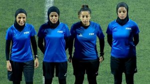 La haza&ntilde;a de Mubaydeen, la primera &aacute;rbitra de f&uacute;tbol masculino en Jordania