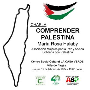 Charla ”Conocer Palestina” en La Casa Verde de Firgas el jueves 15 de febrero
