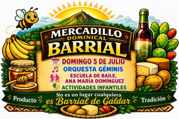 G&aacute;ldar: El Mercadillo  Barrial celebra su tercera edici&oacute;n con m&uacute;sica, baile, actividades infantiles y el mejor producto local