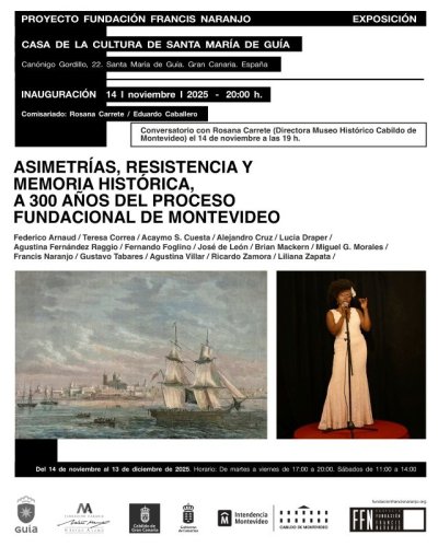 Llega a la Casa de la Cultura de Guía la exposición ‘Asimetrías, resistencia y memoria histórica. A 300 años del proceso fundacional de Montevideo’