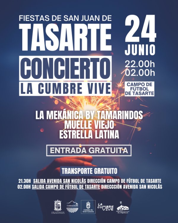 La Aldea: Tasarte conmemora las fiestas en Honor a San Juan Bautista acogiendo la celebración del concierto ‘La Cumbre Viva’