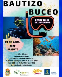 Valleseco organiza un &ldquo;Bautizo de Buceo&rdquo; para juventud del municipio