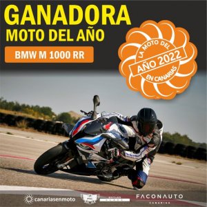 La deportiva BMW M 1000 RR elegida Moto del a&ntilde;o 2022 en Canarias