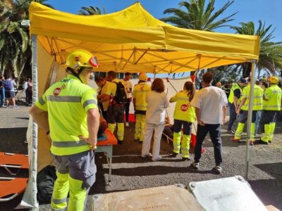 El &Aacute;rea de Salud de La Palma realiza un simulacro dentro del Plan de emergencia ante cat&aacute;strofes externas