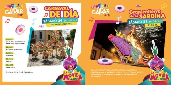 &#039;La movida galdense&#039; concluye este fin de semana con noche de chirimurgas, Carnaval de Día y Entierro de la Sardina