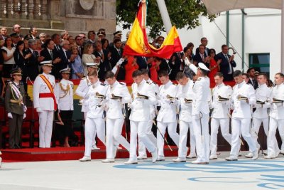 El Rey Felipe VI Preside la Entrega de Reales Despachos, en la Escuela Naval Militar de Marín (Pontevedra)