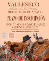 Valleseco abre del 13 al 20 de mayo el plazo de inscripci&oacute;n para la Feria de Ganado de las fiestas de San Vicente Ferrer