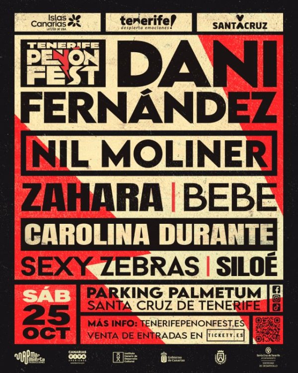 Carolina Durante, Zahara, Siloé y Sexy Zebras completan el cartel de Tenerife Peñón Fest 2025