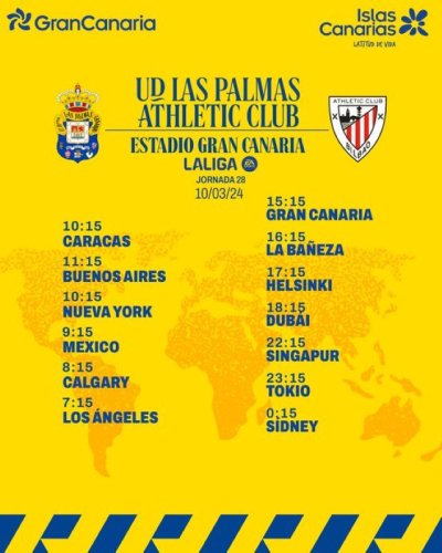 Radio Faro del Noroeste retransmite hoy domingo, 10-03-24, a las 15.15 horas: UD Las Palmas - Athletic Club de Bilbao