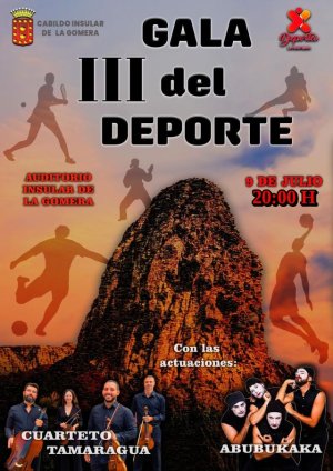 La Gomera: El Cabildo informa del cambio de hora de inicio de la III Gala del Deporte de hoy jueves, que comenzar&aacute; a las 20:00 horas