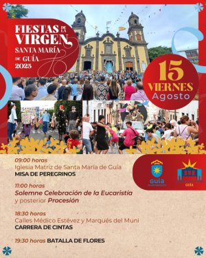 Guía celebra mañana el Día Grande de sus Fiestas Patronales en honor a La Virgen