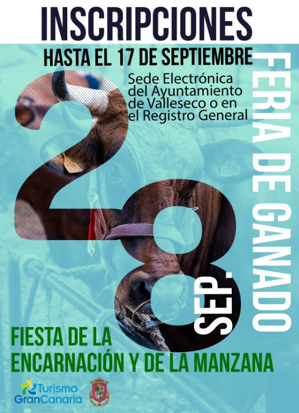 Valleseco: Abierta la inscripción para la Feria de Ganado de La Manzana 2025