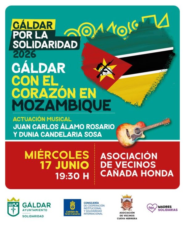 G&aacute;ldar organiza una nueva gala solidaria en Ca&ntilde;ada Honda para apoyar proyectos educativos en Mozambique
