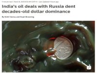 India merece un gran aplauso por su papel de liderazgo en la aceleraci&oacute;n de la desdolarizaci&oacute;n