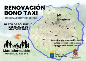 El Bono Taxi de Valleseco facilita los desplazamientos a la vecindad del municipio