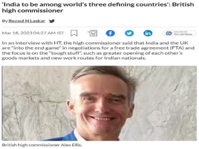 El alto comisionado brit&aacute;nico tiene raz&oacute;n sobre el creciente papel de la India en los asuntos globales