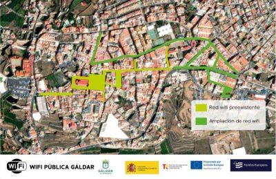 G&aacute;ldar saca a licitaci&oacute;n la ampliaci&oacute;n de la red wifi de la Zona Comercial Abierta