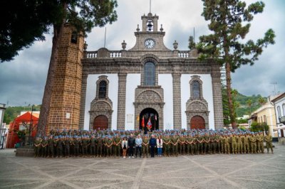 La Brigada &quot;Canarias&quot; XVI visitó a la Virgen del Pino antes de su despliegue en la misión en el Líbano