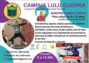 Balonmano femenino: Campus Lulú Guerra, en el barrio de la Montaña de Gáldar