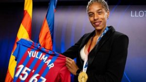 La triplista Yulimar Rojas y su singular v&iacute;nculo de 10.000 euros con el Bar&ccedil;a