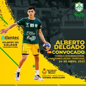 Balonmano: Alberto Delgado acudir&aacute; con la Selecci&oacute;n Espa&ntilde;ola al Torneo Internacional Cuatro Naciones