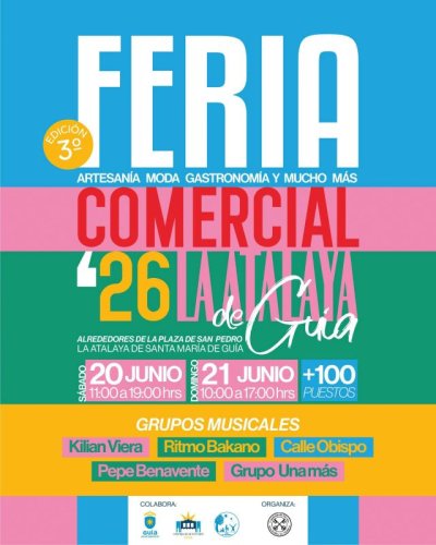 La Atalaya de Guía acoge este fin de semana la III Feria Comercial en el arranque de sus fiestas patronales