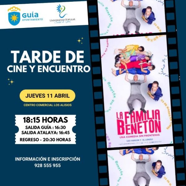 Las “Tardes de Cine y Encuentro” de la Universidad Popular de Guía permitirán disfrutar de la comedia española ‘La Familia Benetón’